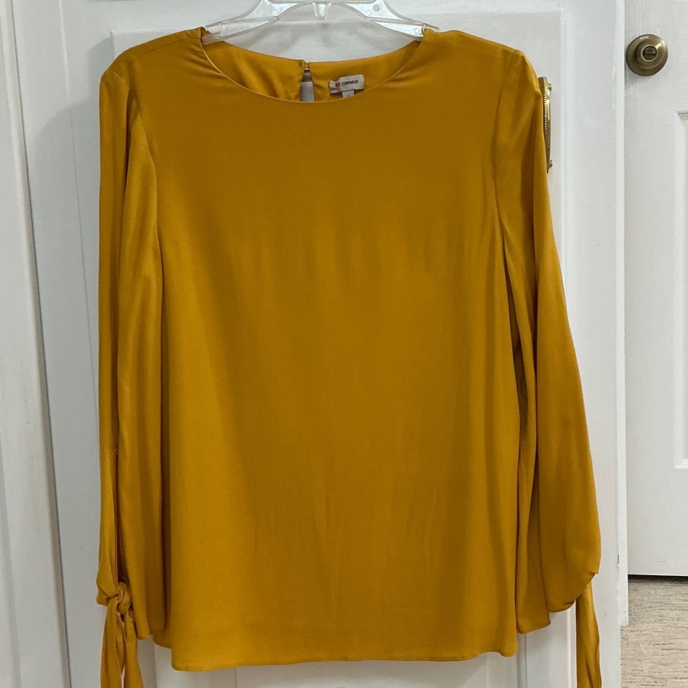 NEW- Cremieux Golden Blouse - ladies small